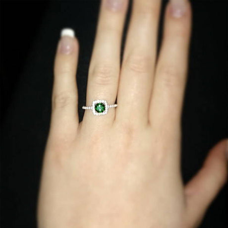 Image Contain: Model Wearing Halo Ring