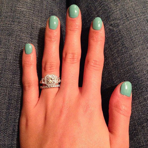 Image Contain: Model Wearing Eternity Ring, Halo Ring