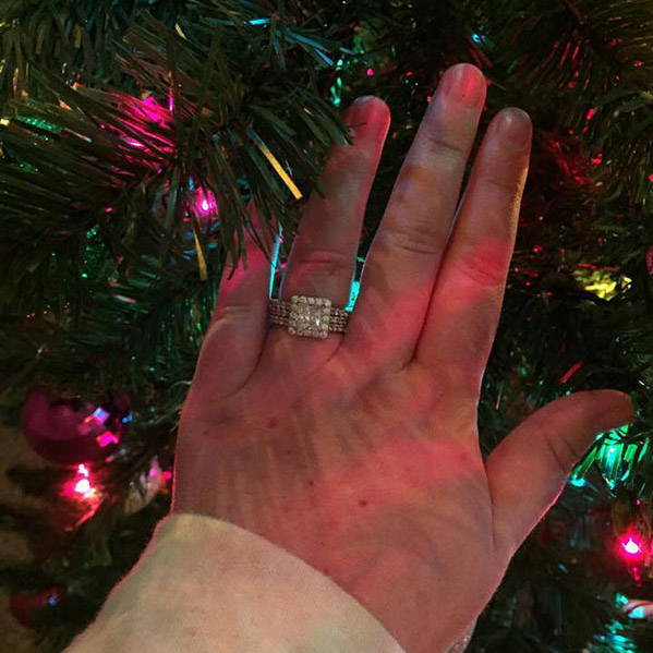 Image Contain: Model Wearing Half Eternity Ring, Halo Ring
