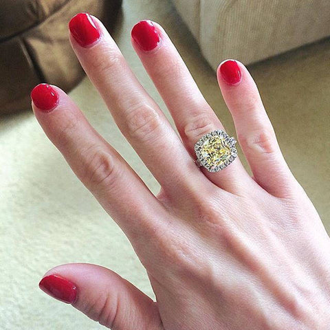 Image Contain: Model Wearing Halo Ring