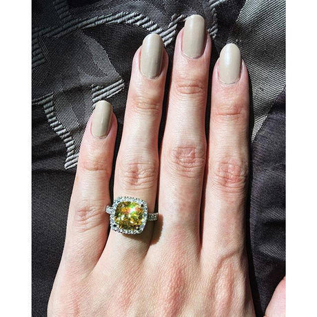 Image Contain: Model Wearing Halo Ring