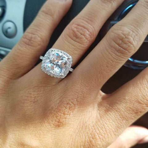 Image Contain: Model Wearing Halo Ring