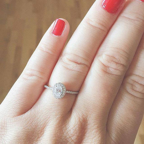 Image Contain: Model Wearing Halo Ring
