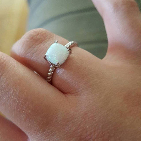Image Contain: Model Wearing Solitaire Ring