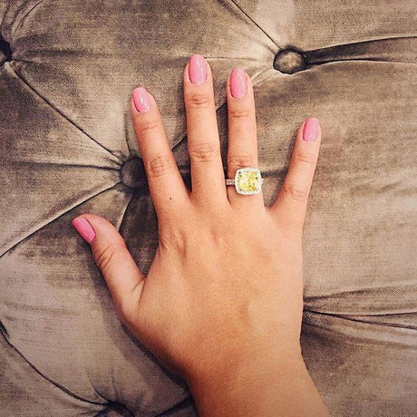 Image Contain: Model Wearing Halo Ring