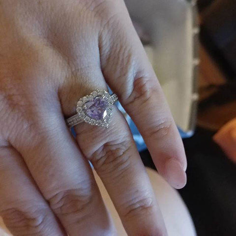Image Contain: Model Wearing Halo Ring