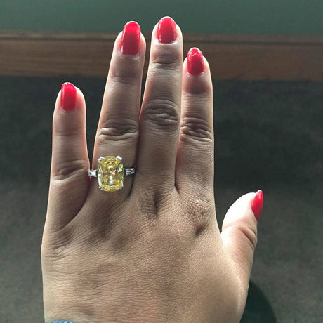 Image Contain: Model Wearing 3-Stone Ring
