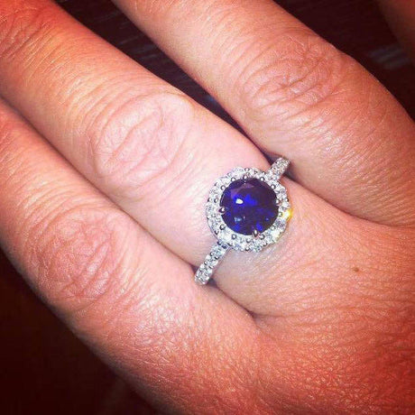 Image Contain: Model Wearing Halo Ring
