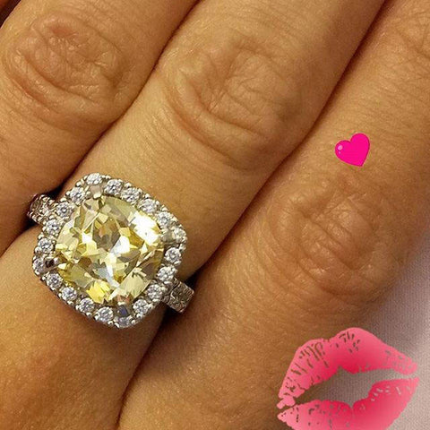 Image Contain: Model Wearing Halo Ring