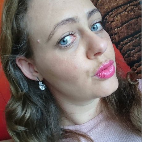Image Contain: Model Wearing Halo Dangle Earrings