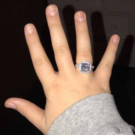 Image Contain: Model Wearing Halo Ring