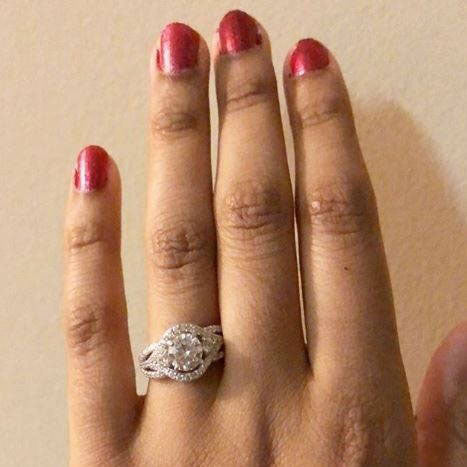 Image Contain: Model Wearing 3-Stone Ring
