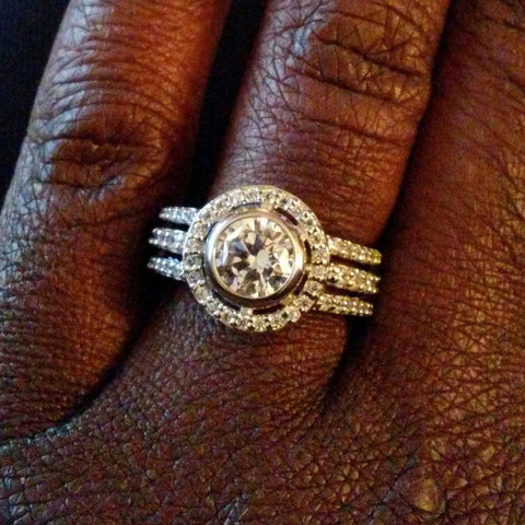 Image Contain: Model Wearing Halo Ring