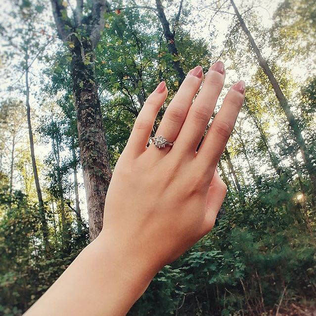 Image Contain: Model Wearing Flower Ring