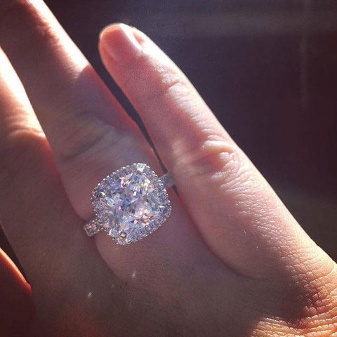 Image Contain: Model Wearing Halo Ring
