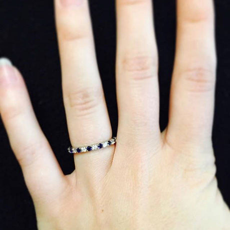 Image Contain: Model Wearing Eternity Ring