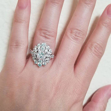 Image Contain: Model Wearing Flower Ring