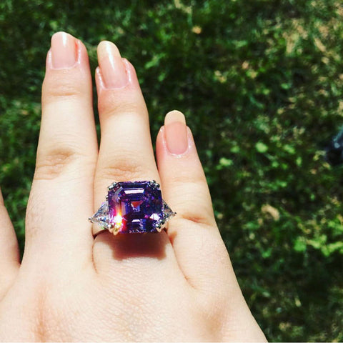 Image Contain: Model Wearing 3-Stone Ring