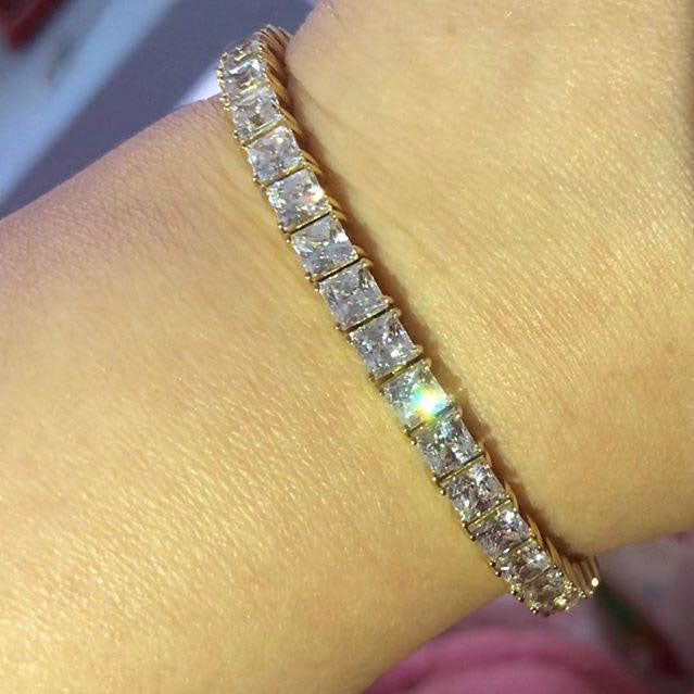 Sterling Silver Cubic Zirconia CZ Tennis Bracelet #B351-01
