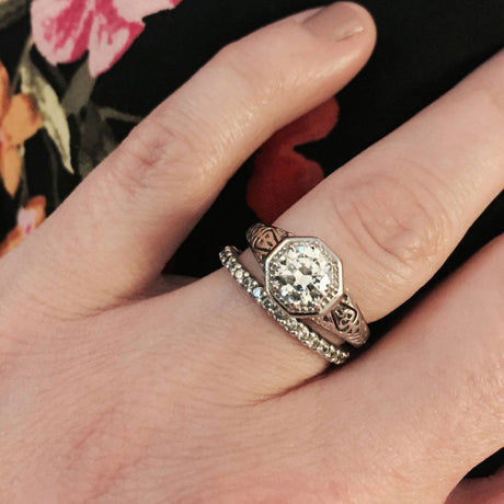 Model Wearing Eternity Ring, Ring