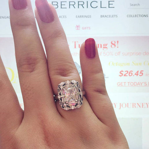 Image Contain: Model Wearing Halo Ring