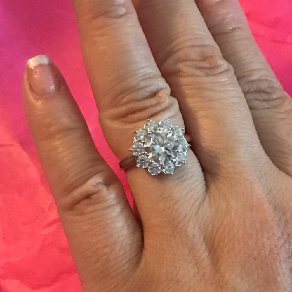 Image Contain: Model Wearing Flower Ring