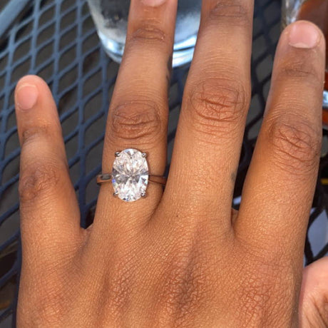 Image Contain: Model Wearing Solitaire Ring