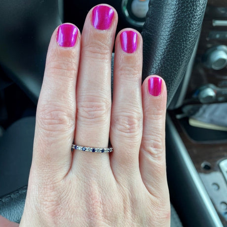 Model Wearing Eternity Ring