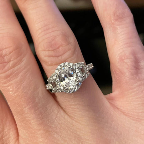 Image Contain: Model Wearing 3-Stone Ring