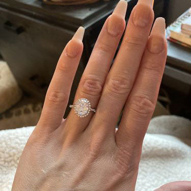 Image Contain: Model Wearing Halo Ring