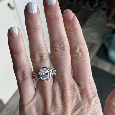 Image Contain: Model Wearing Flower Ring