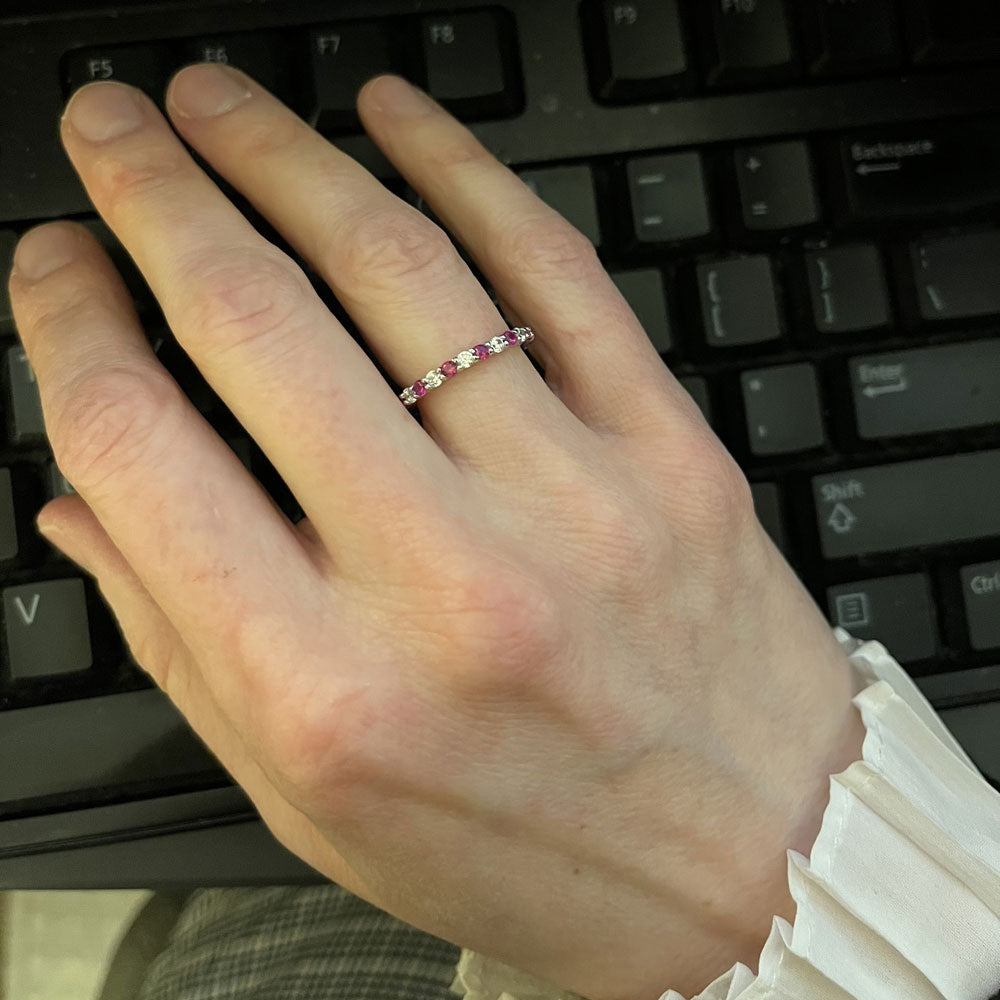 Image Contain: Model Wearing Eternity Ring