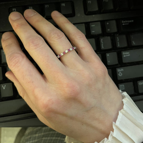 Image Contain: Model Wearing Eternity Ring