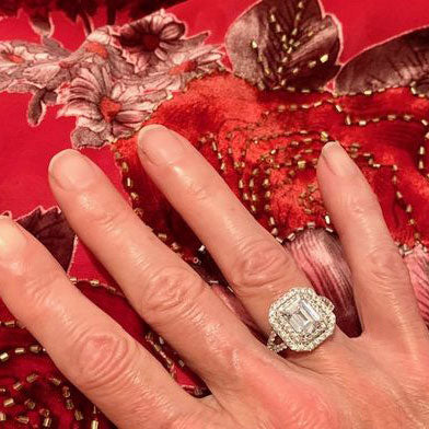 Image Contain: Model Wearing Halo Split Shank Ring