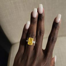 Image Contain: Model Wearing 3-Stone Ring