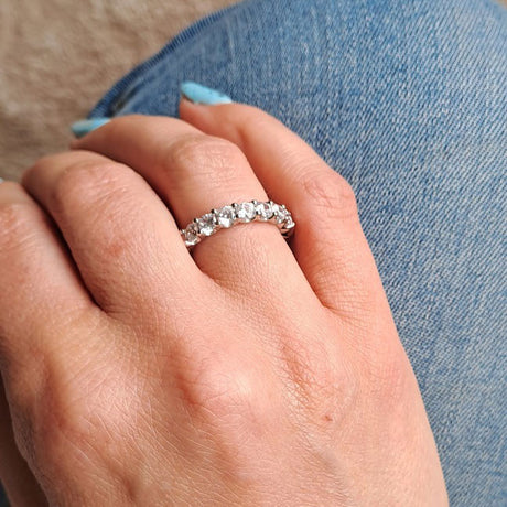 Model Wearing Eternity Ring