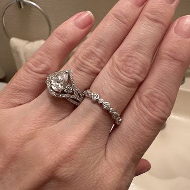 Image Contain: Model Wearing Bubble Eternity Ring