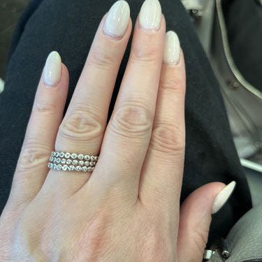 Image Contain: Model Wearing Bubble Eternity Ring