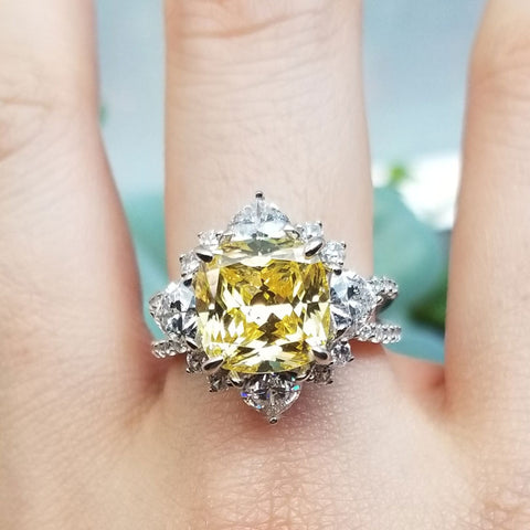 Image Contain: Model Wearing Halo Split Shank Ring