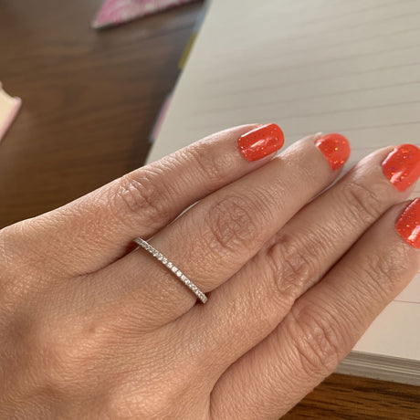 Model Wearing Eternity Ring