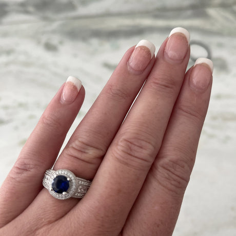 Image Contain: Model Wearing Halo Ring