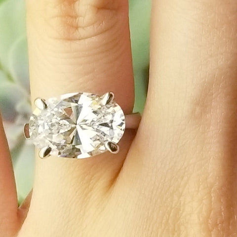 Image Contain: Model Wearing Solitaire Ring