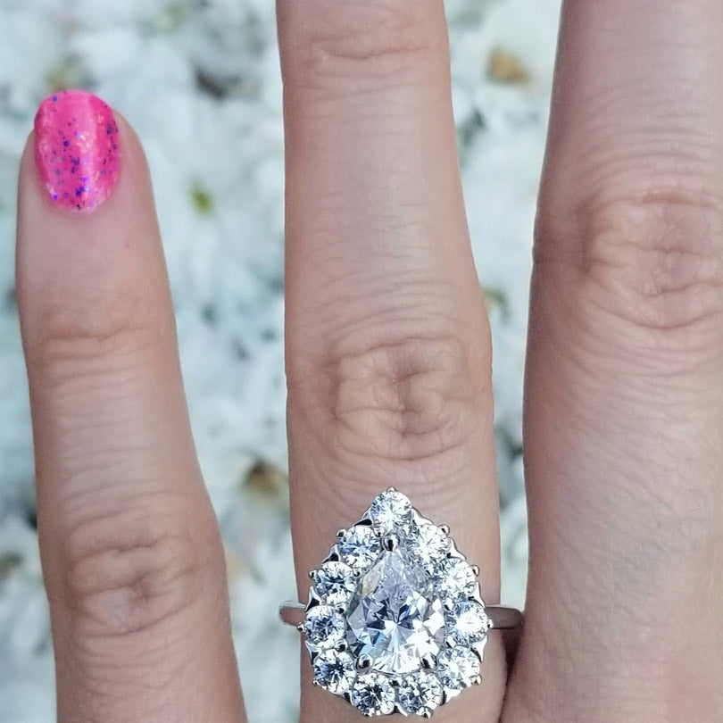 Image Contain: Model Wearing Halo Ring