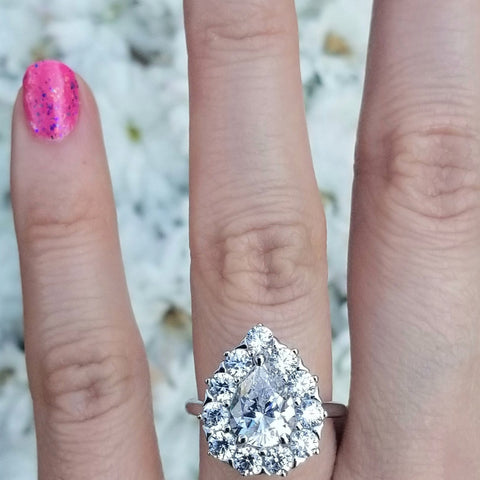 Image Contain: Model Wearing Halo Ring