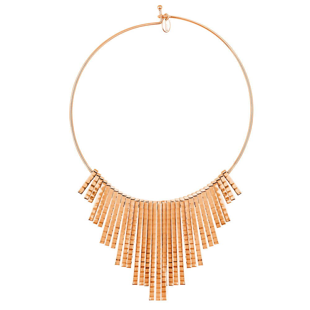 Fringe Choker in Rose Gold-Tone