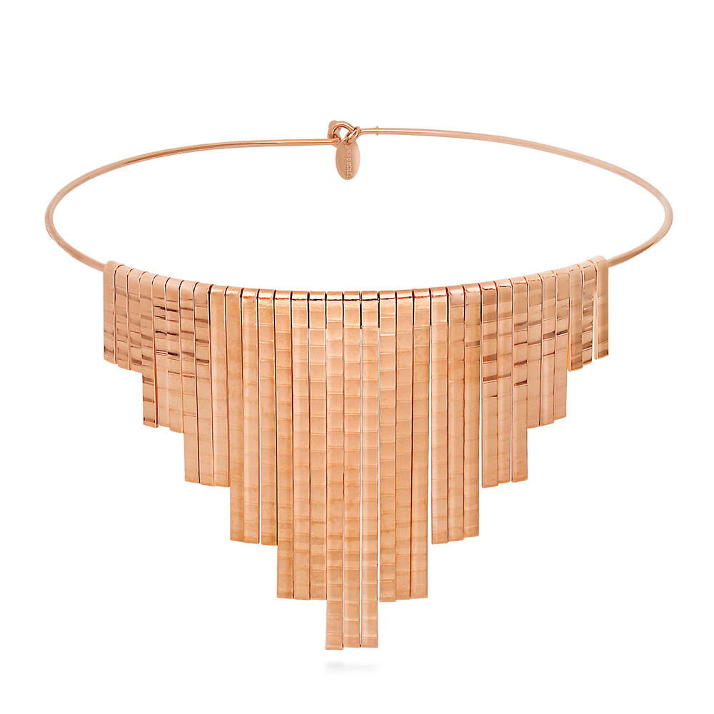 Fringe Choker in Rose Gold-Tone