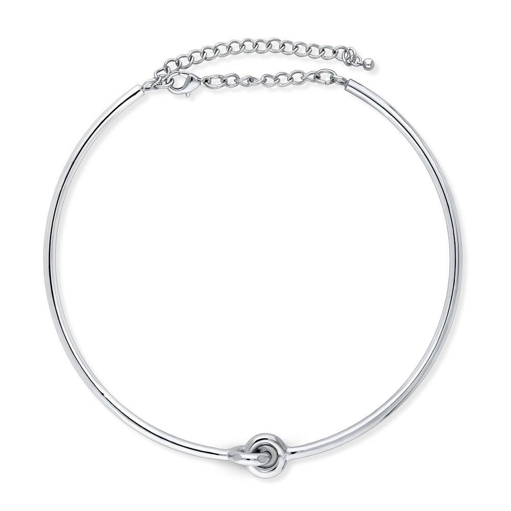 Interlocking Choker in Silver-Tone