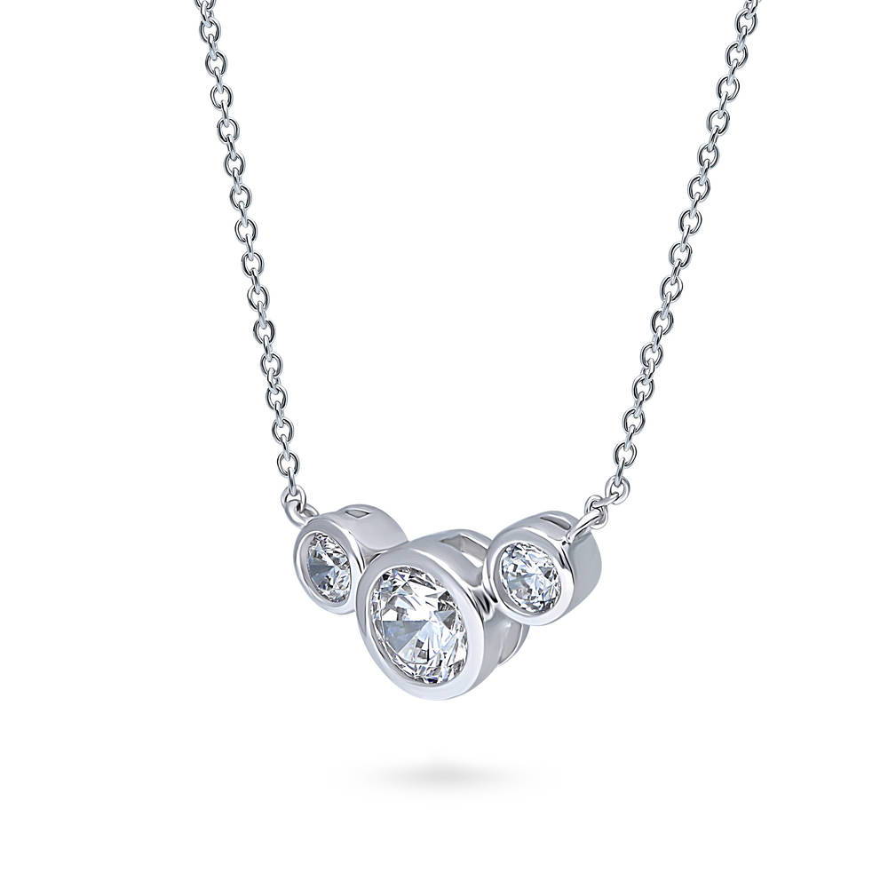 Adrian & Meyer - 18ct White gold trilogy diamond necklace... | Facebook