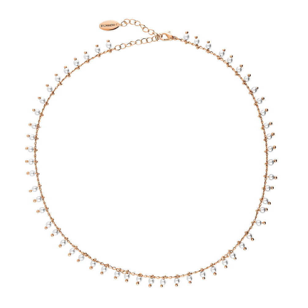 Paperclip Imitation Pearl Chain Necklace in Base Metal, 2 Piece, 8 of 15