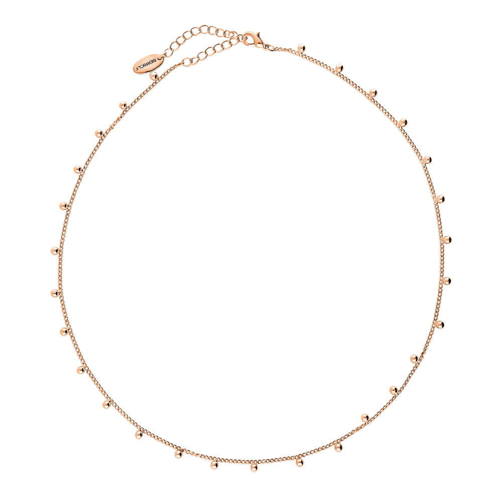 Paperclip Bead Chain Necklace in Rose Gold Flashed Base Metal, 2 Piece, 8 of 14
